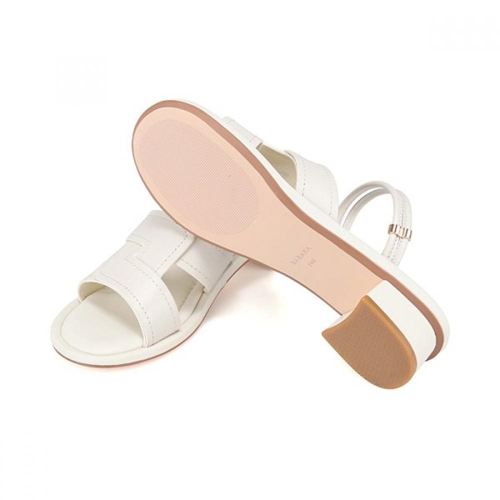 Barbara Cowhide BaSic Women S SandalS 3cm 2 colorS Bbj382