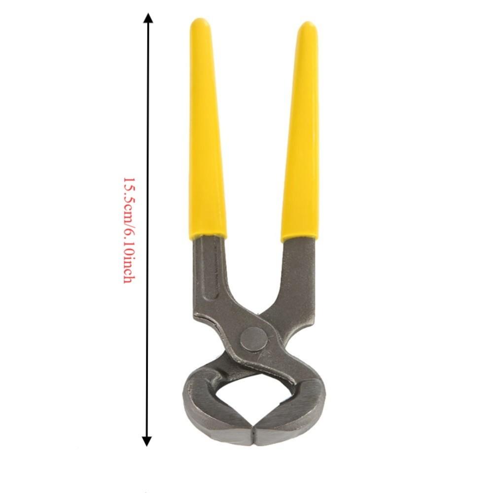 Flat Mouth Fastener Remover Pliers Plastic Grip Hoof Nipper Trimmer Nail Extractor Farrier
