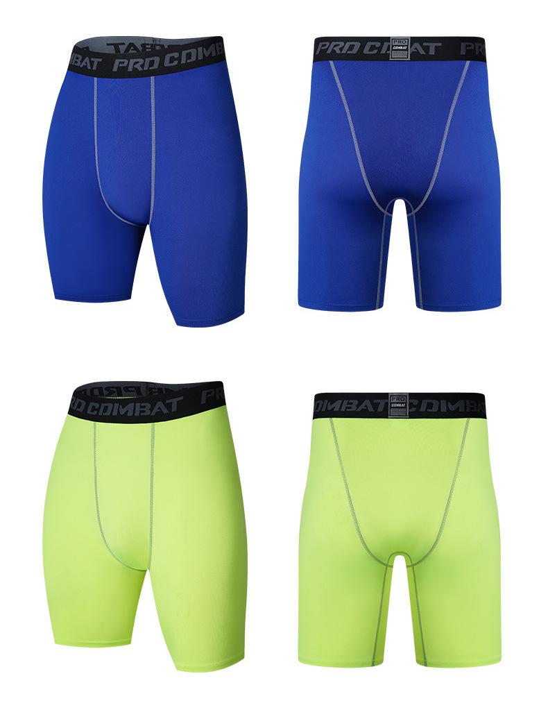 Men's American-Style Quick-Dry Basketball Compression Shorts - High Elasticity for Running, Fitness, and Track & Field Students