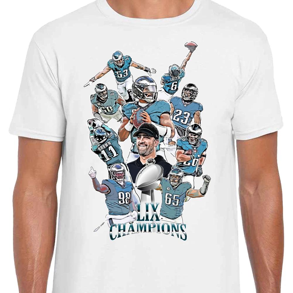 Eagles Champions LIX 2025 Vector Heroes Kids T-Shirt 1-14 Years Philadelphia L