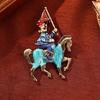 Elegant Equestrian Pin Fashion Knight Horse Brooch Pin Accessory For Women Girls Garments Accessories