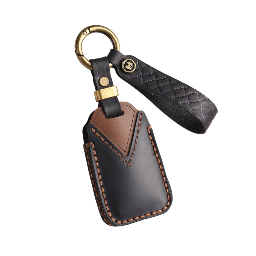 Top Layer Cowhide Key Bag for Toyota Zhixuan X/Yaris/Vios Genuine Leather Key Cover