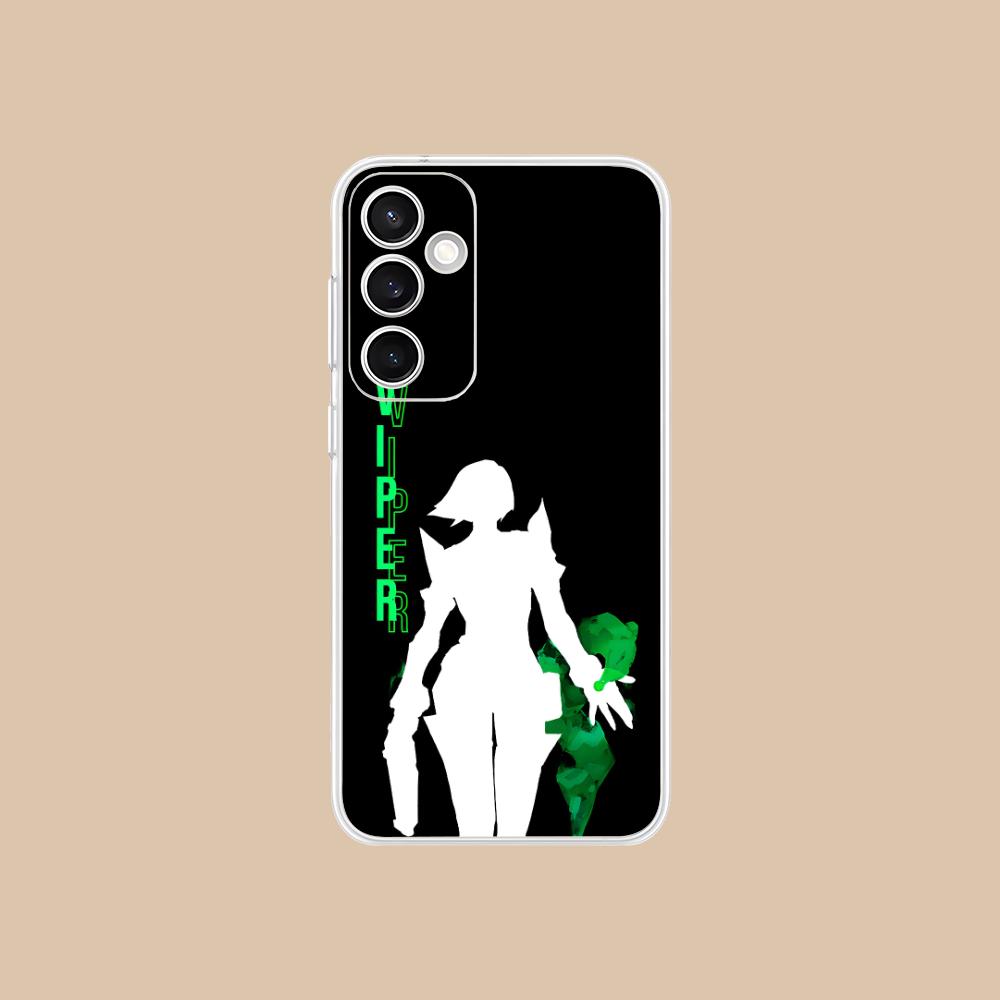 Valo Viper Phone Case for Samsung Galaxy S25 S24 S23 S22 S21Plus FE Ultra Soft TPU Clear Shockproof Cover