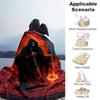 1pc Skeleton Printing Lightweight Flannel Blanket, Comfortable and Warm Blanket, for Camping Sofa Bed and Couch Office, in All Seasons
