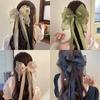 Super Immortal Hair Clip Women Large Bowknot Hairpin Barrettes Girls Solid Color Ponytail Clip Hair Accessories Headwear Gift