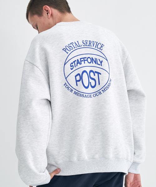 Step Only Stamp Sweatshirt (Melange White) Melange White/0(Small)