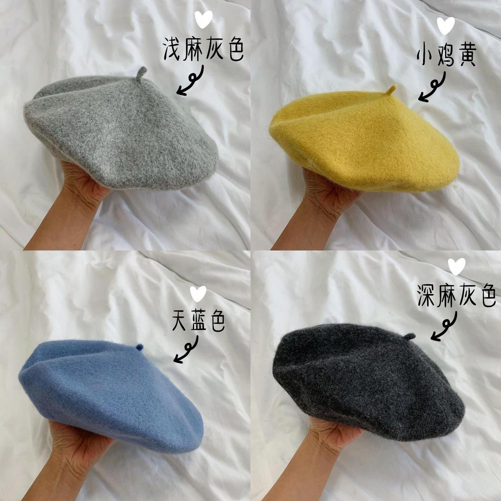 Korean Vintage Cotton Beret Hat With Breathable Design For Women Summer Style