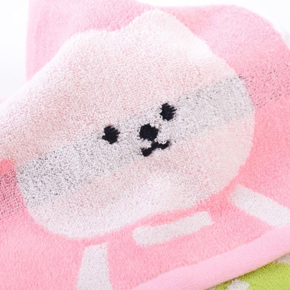 3Pcs Cute Bear Dishcloth Cotton Children's Handkerchief Halloween Bath Towel  Household
