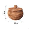 Handmade Rattan Box, Versatile Wicker Storage Solution for Bathroom and Shelf