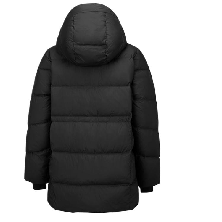 Skechers Basic Sports Series Warm Soft Breathable Solid Color Hooded Down Jacket Women outerwear P425W092-0018