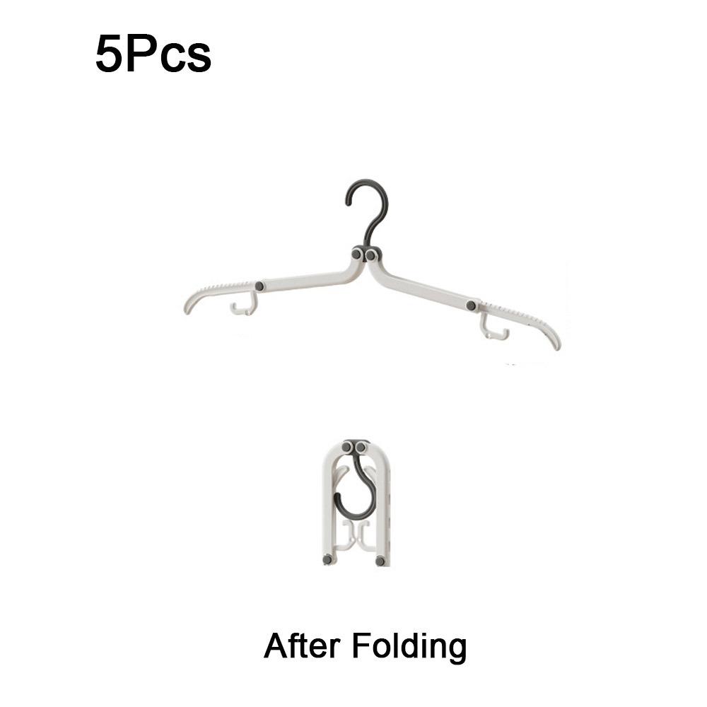

5 шт. Компактная сушилка для одежды, ветрозащитная вешалка для пальто, прочные дорожные вешалки, деловая поездка Style AA