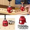 Vertical Drill Guide Locator Aluminum Vertical Drilling Doweling Jig Kit Portable Woodworking Straight Angle Puncher