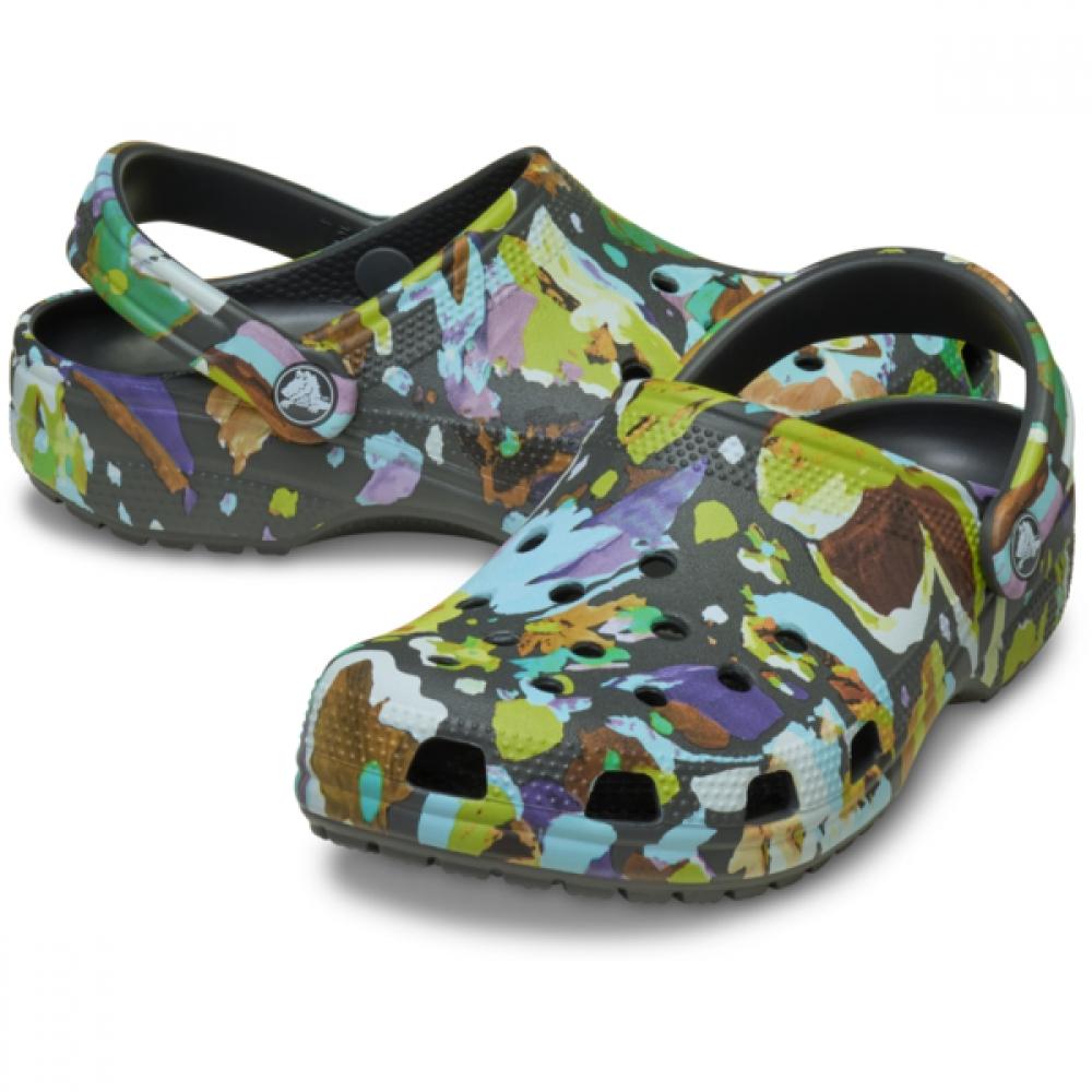Crocs Classic Painted Floral Clog 211587 0ld