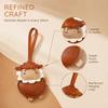 Cartoon PU Keychain Vintage New Year Pendant Fashion Sheep Bag Charm  For Women