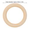 Wooden  s for Crafts   Care 10pcs Natural Baby Teethers, Untreated Wooden Circles for Craft Pendants, Connectors, Wood Color, 65mm, 2.6 Inch