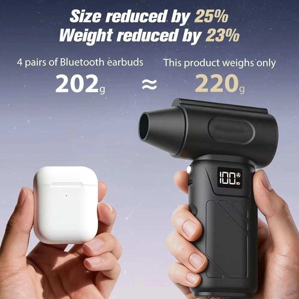 Brushless Motor Mini Compressed Air Duster 5-Speed Adjustable Electric Blower Portable Use