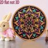 Vibrant Kaleidoscope Petal Metal Wall Art 20cm Round Iron Decor Home Cafe Restaurant Durable Easy Install