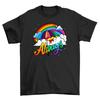 'PRIDE_61'' Rainbow Clouds T-shirt - Funny Pride Apparel, Unisex Design. Wear You