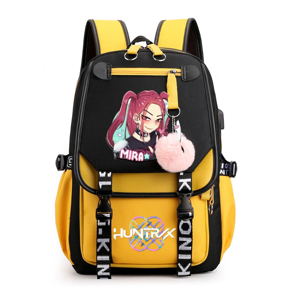 Anime Cartoon K-Pop Printed Backpack Schoolbag for Teenager Student Girl Boy Bookbag Large Capacity Waterproof Travel Bag Kid Gift Rucksak