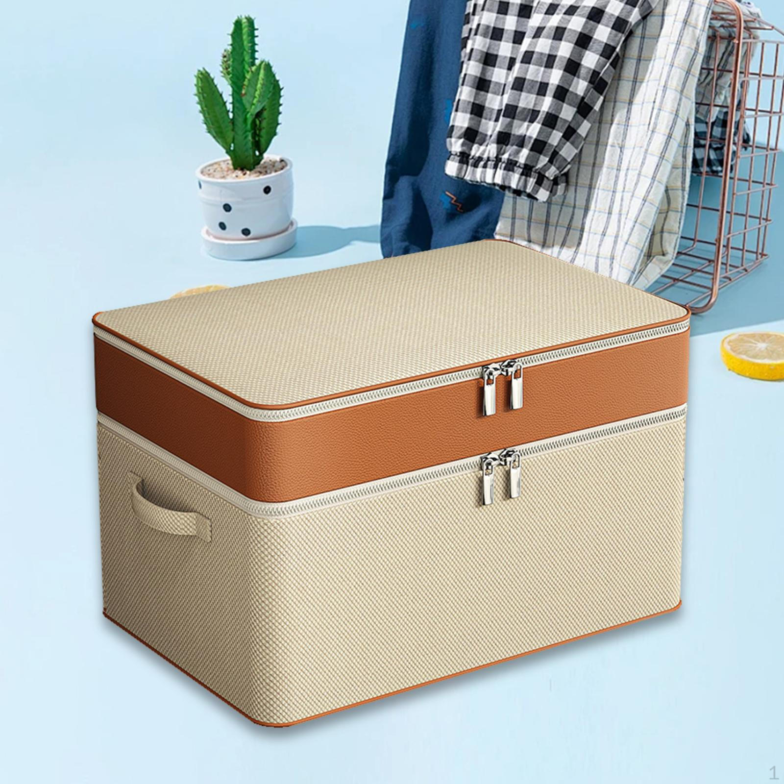 

Складна сумка для зберігання постільної білизни зі зручною ручкою 2 Layer 54x40x35cm