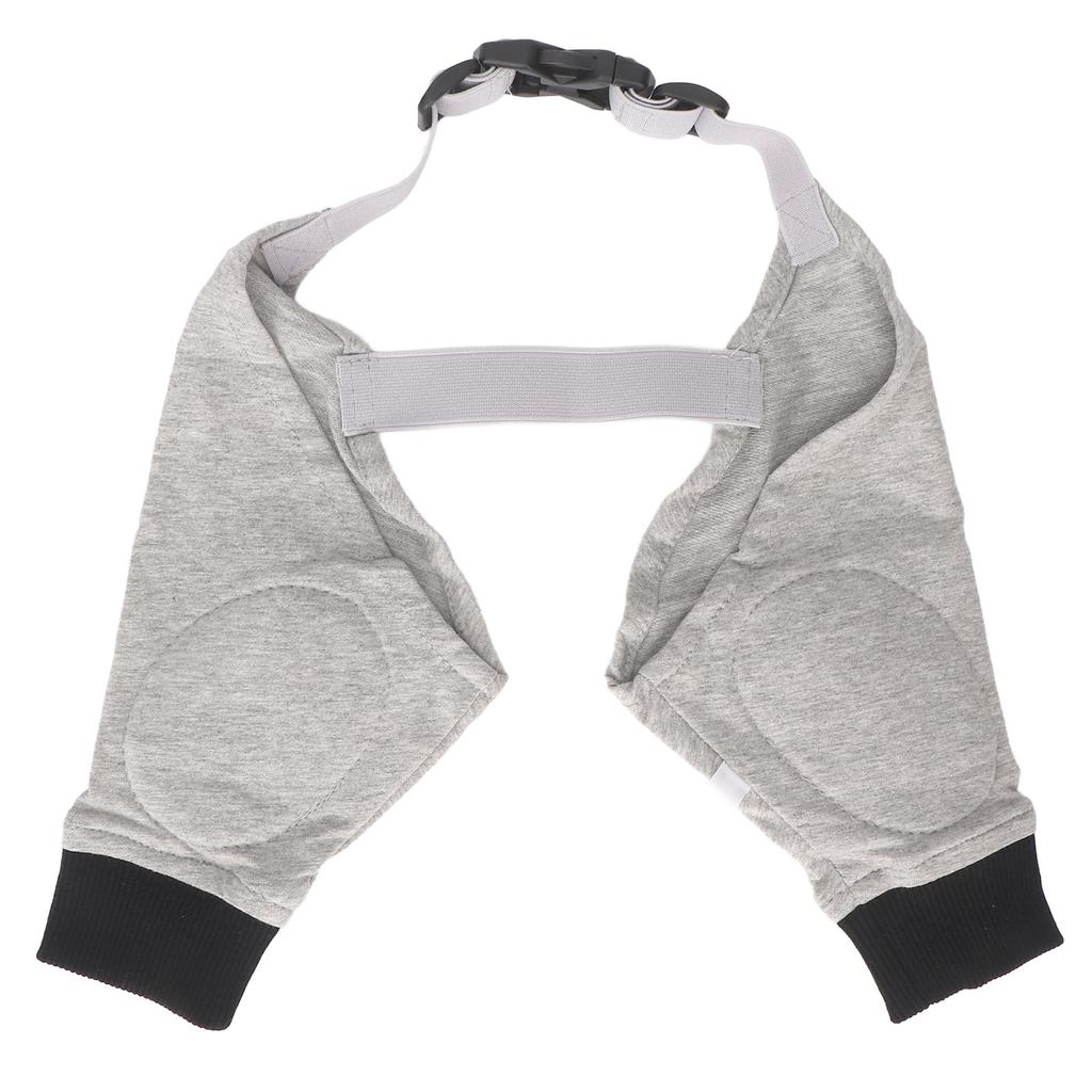 Dog Elbow Protector Joint Warming Breathable Adjustable Dog Front Leg Sleeve for Dogs Puppy Gray