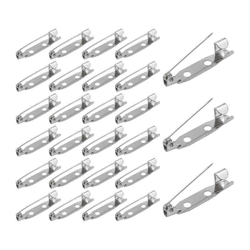 50/100Pcs Metal Brooch Pins Set Safety Brooch Pins Bar Pin Brooch Clip Pin Kit for Sewing DIY Jewelry Making Bar Sewing Supplies
