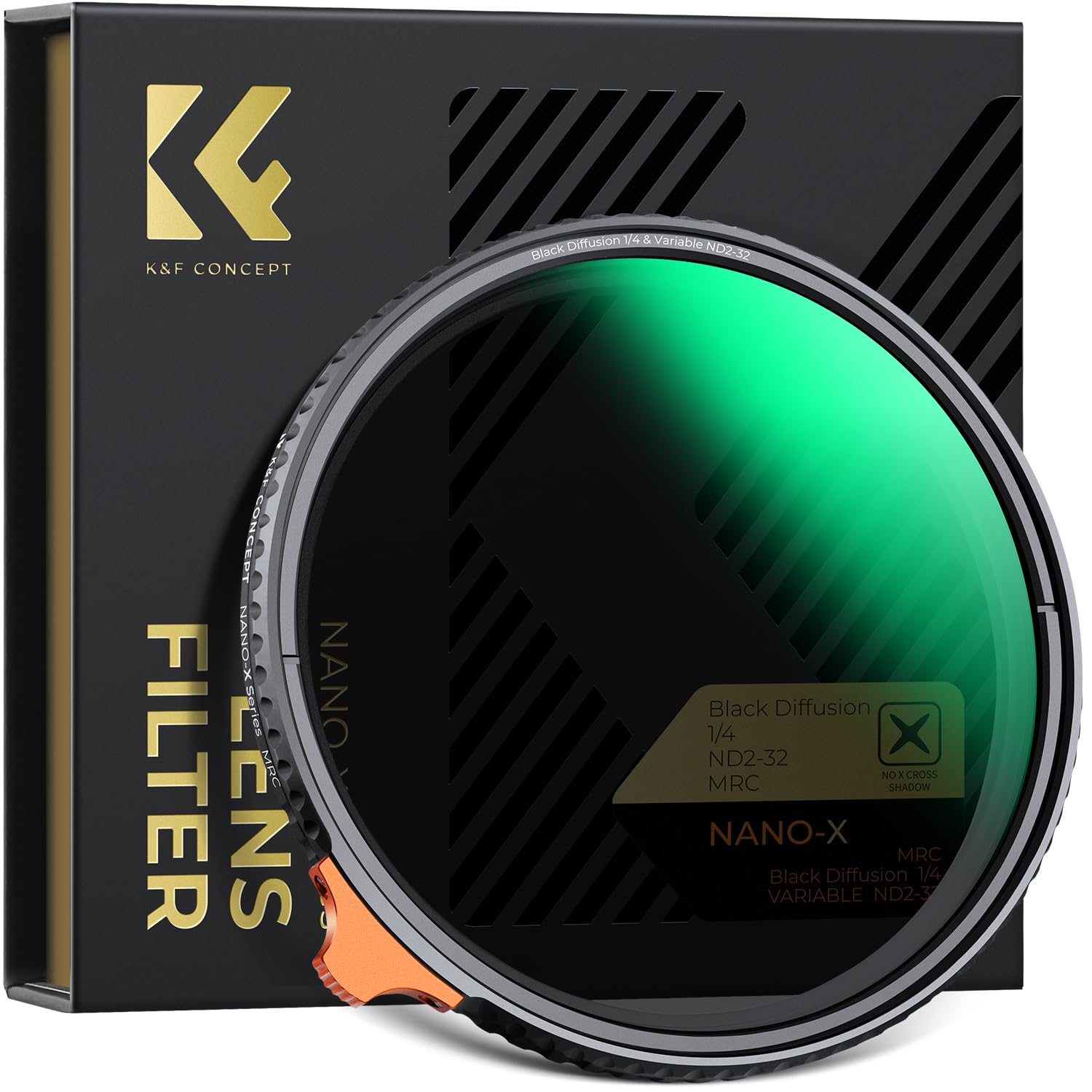 

CONCEPT 67mm Variable ND Filter Black Mist Made in Japan with AGC Optical HD Super Low Nano Light and Softening Ideal for and Portrait K&F (ND2-ND32 +