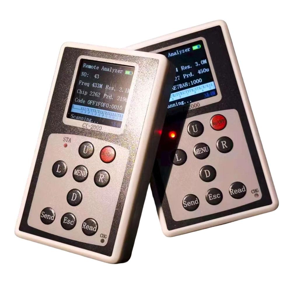 Dual Band Remote Control Signal Detector CY-2000 with 315MHz/433MHz and PT2262 eV1527 Chip Detection and 50 Sets Data Storage