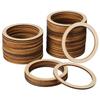 50pcs Wood Chip Craft Accessories 6Cm Round Diy Decorative Pieces For Scrapbooking Hollowed Mini Slices Wall Hanging Christmas