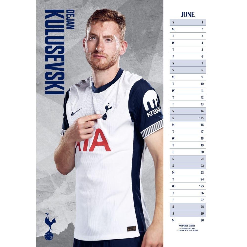 Tottenham Hotspur FC 2025 A3 Wall Calendar