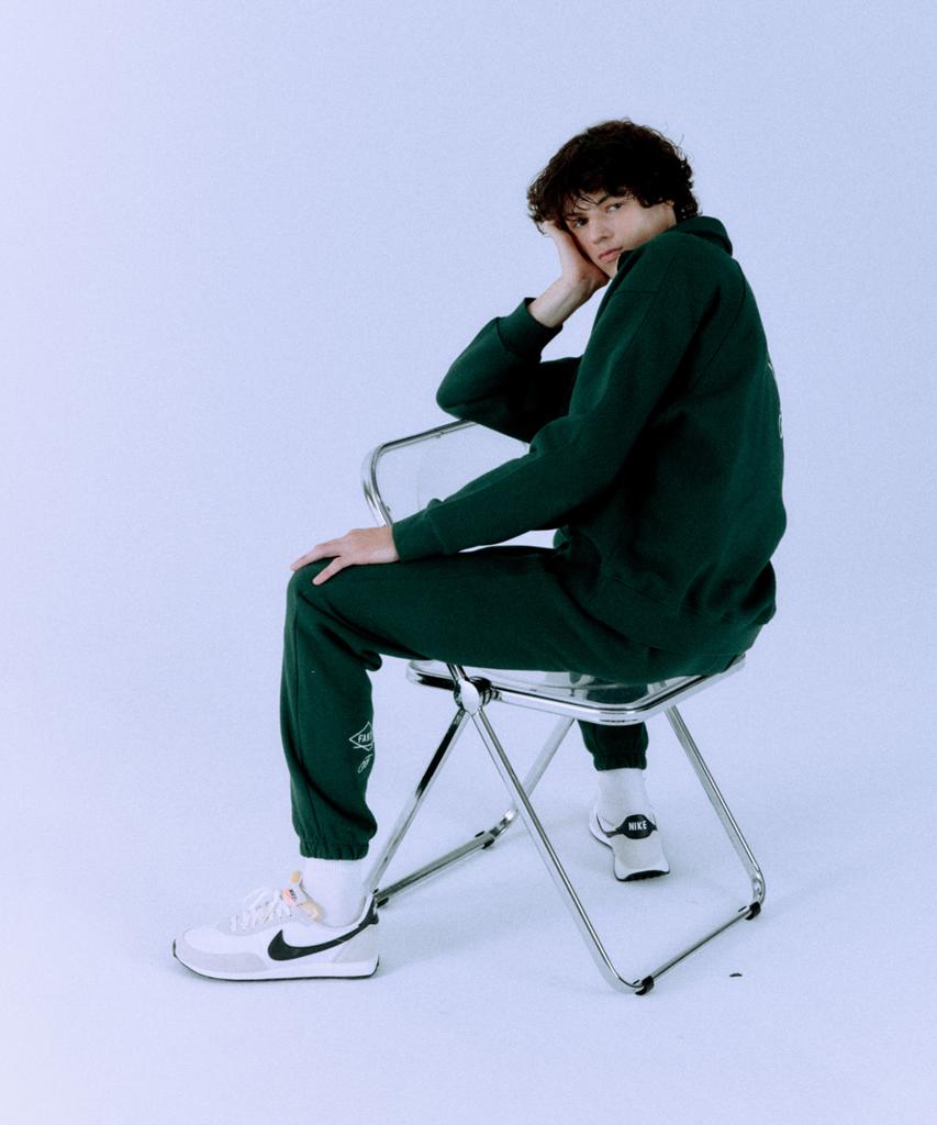FANGOH F-Logo Embroidered Jogger Pants D/Green