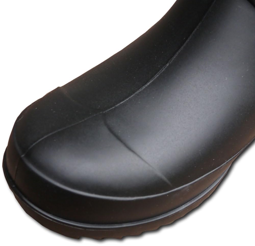 Naigai Rubber Waterproof Rain Large RM-0920-E Women's Mid-Length Boots, Black,