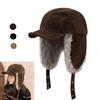 Plush Outdoor Lei Feng Hat Ear Protection Thickened Warmth Headwear  for Men and Women