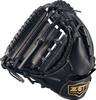 ZETT Youth Baseball Softball Ground Black BJCB76522F Catcher's Mitt, Hero, Left-Handed Throw, (1900),