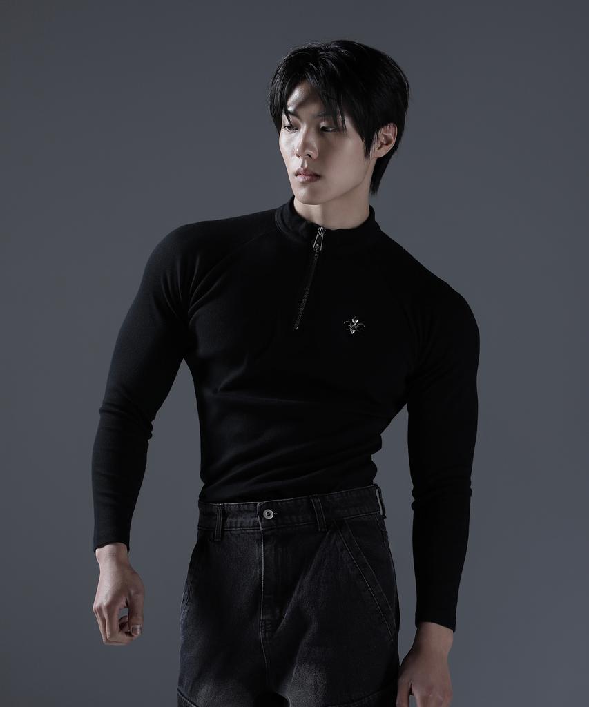 CARMID Antique Half-Zip Long Sleeve [Black]