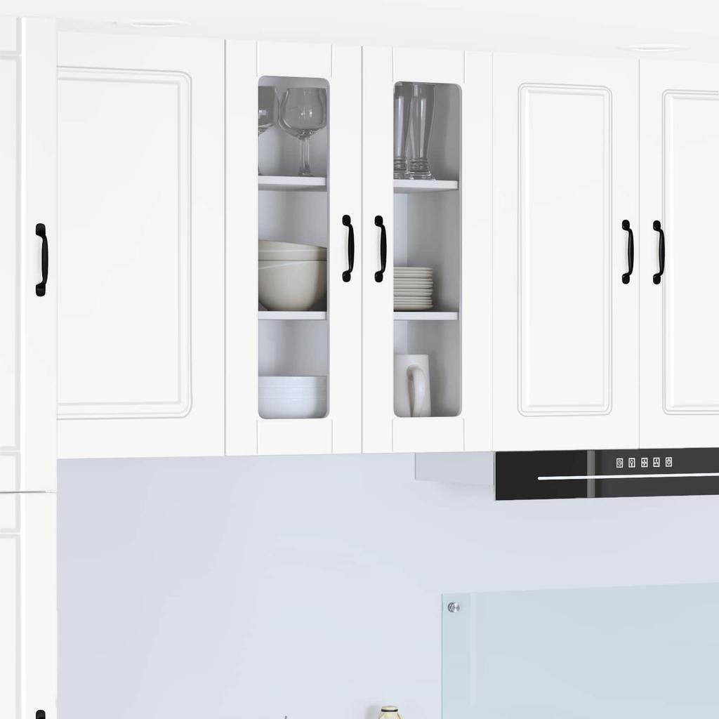 Wall Cabinet PORTO White 60 x 31 x 80 cm Engineered Wood