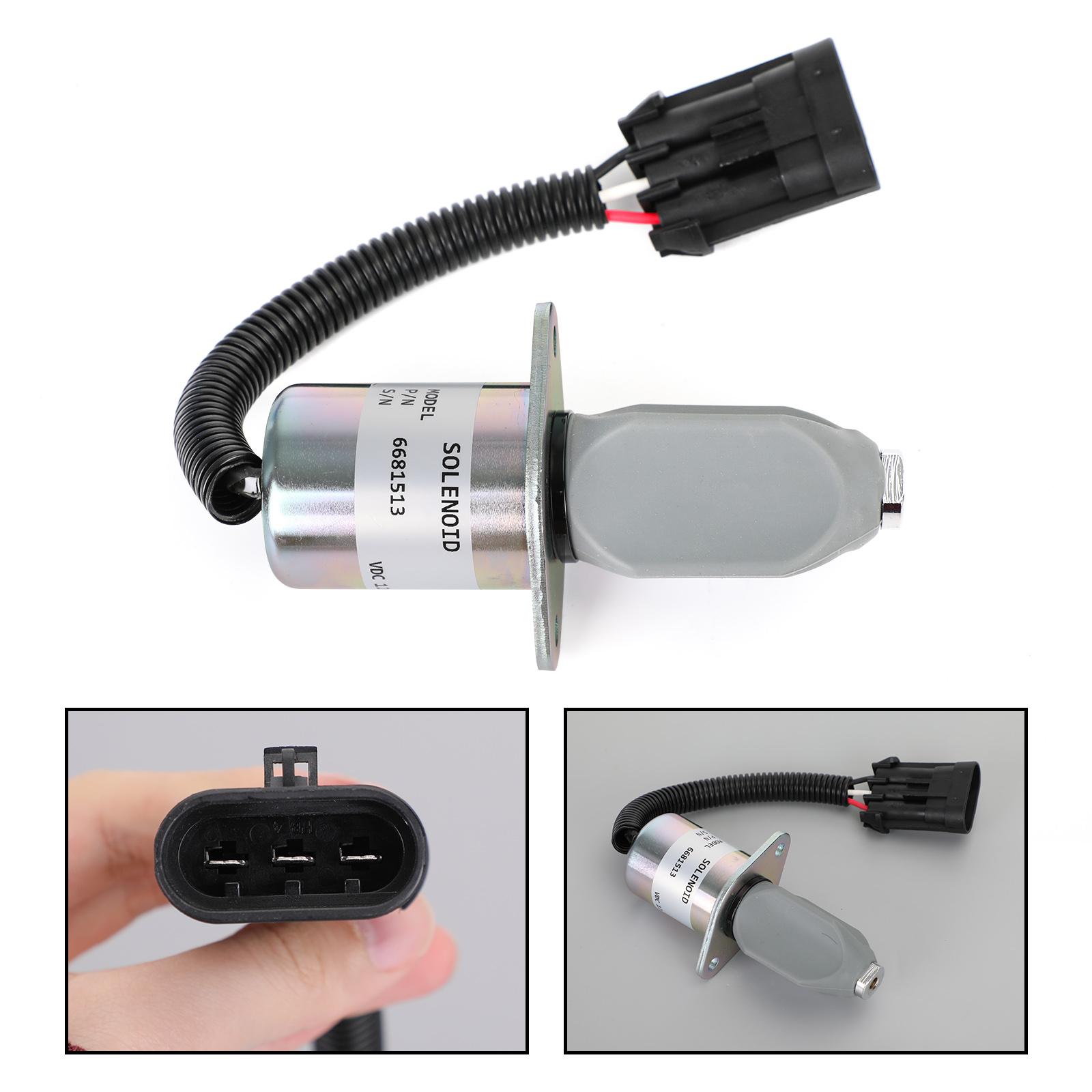 

6681513 Fuel Shut Off Solenoid For Bobcat 773 763 753 751 743 643 7753 S150 S160