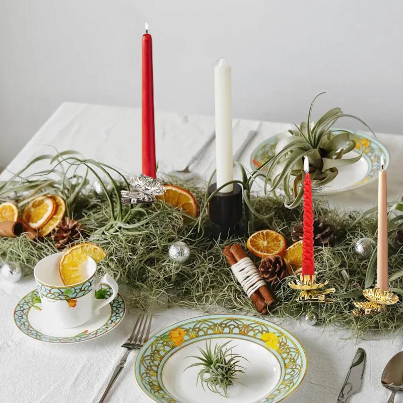 10KS/Sada Dekorativní doplňky Party potřeby Vánoční dekorace Vynikající svícny Elegantní 5x3cm