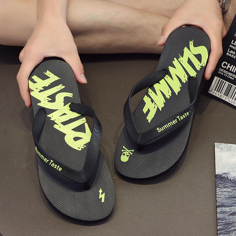Flip-flops men's slippers beach shoes summer new outdoor wear personalized sandals men