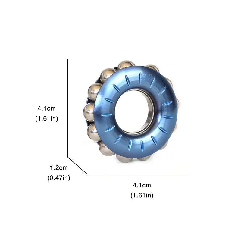 Stainless Steel Mechanical Fidget Ratchet Ring EDC Toy Haptic Fingertip Metal Stress Spinner Fidget Toys Adult Gifts