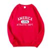 America 1776 Athletic Dept Unisex Pullover Men Women Hip Hop Long Sleeves Hoodies Men's Clothes Autumn Loose Casual Hoody