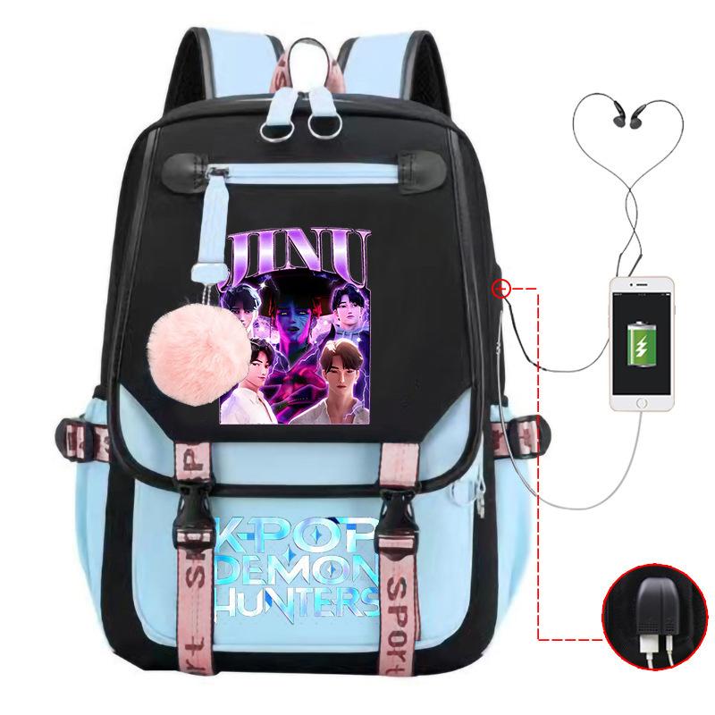 Witch Hunter Animation Cartoon Printed School Bag Large Capacity Junior High School Student Backpack