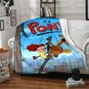 Pony Girl Cityscape Flannel Blanket Super Soft Warm Cozy Blanket For Sofa Bed Office Travel Allseason Home Decor Gift