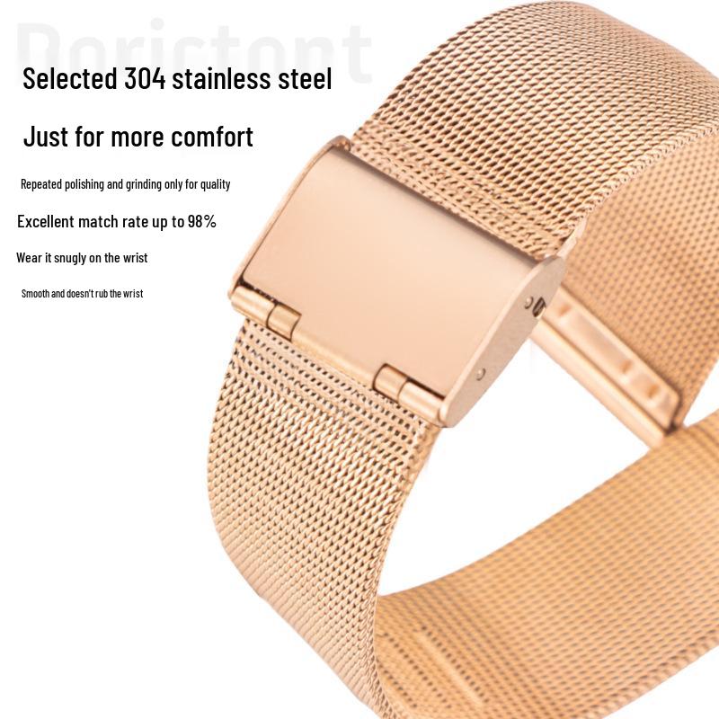 Stainless Steel Milanese Mesh Strap for Apple iWatch & Huawei GT4