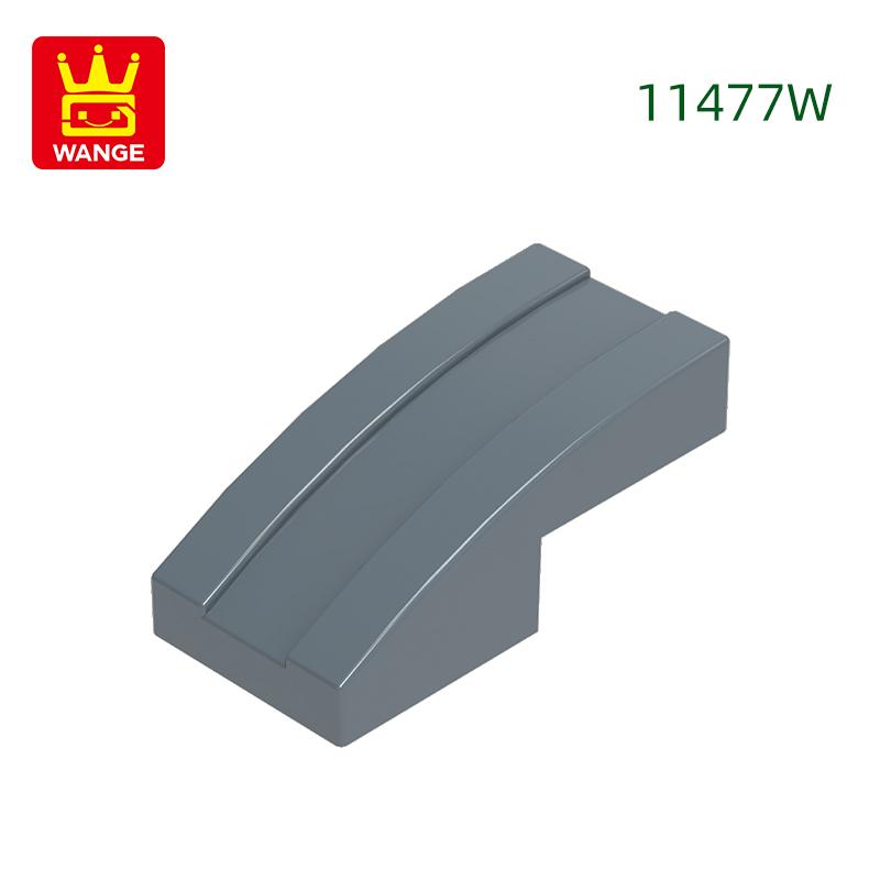 333Pcs/lot 11477W Slope Curved 2 x1 Block Moc Colour Accessories Compatible with with Brick DIY Children's Toy Building Assembly Parts