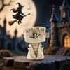Cartoon Pumpkin Ghost Resin Craft Miniature Sculpture Cute Spooky Scene Decor Tabletop Ornament Home Party Halloween