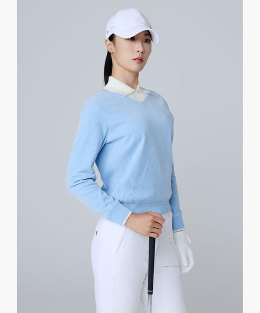 DESCENTE GOLF Women'S Chenille Modified Neck Windproof Pullover (Dq42Wfkpoh)