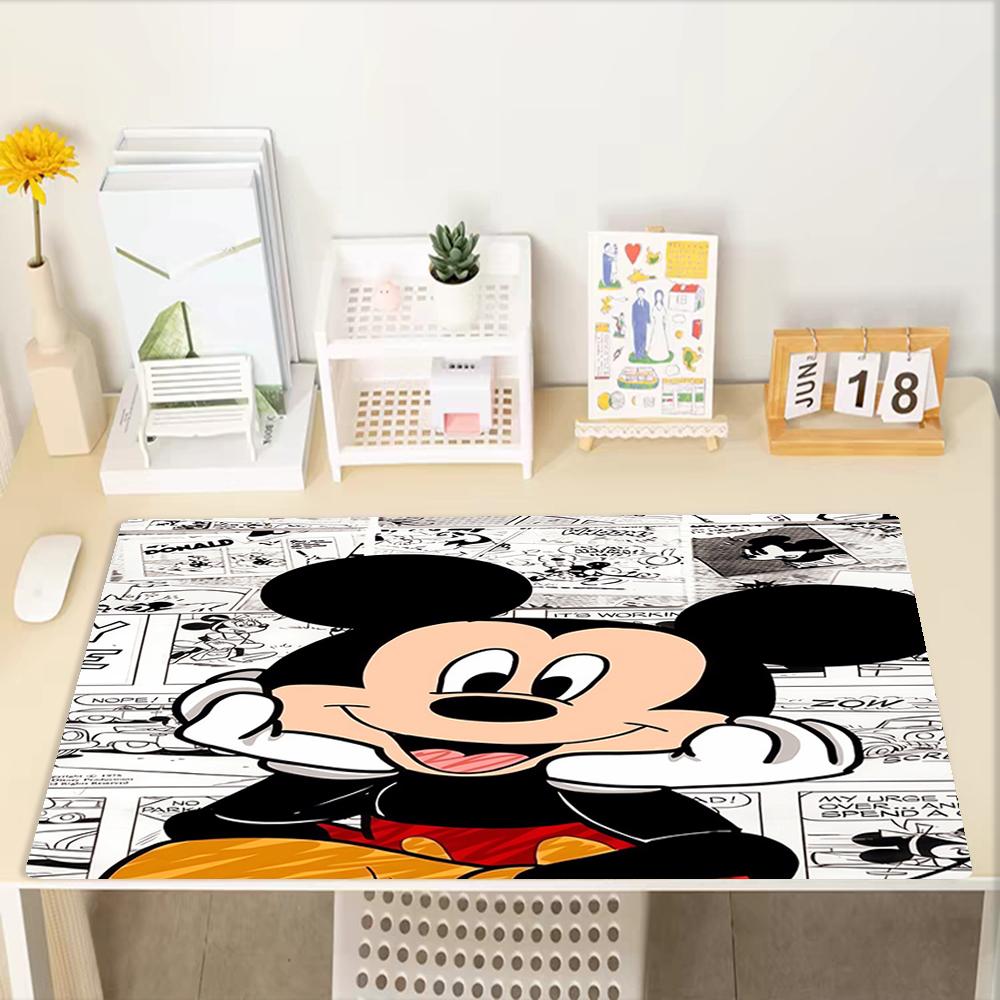 Mickey Theme Mouse Pad, Non Slip Rubber Base, Multifunctional Office & Home Decor, Perfect for Workspace Personalization.
