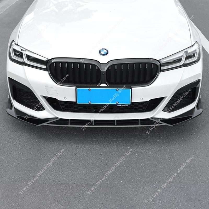 For BMW G30 LCI M Sport 2021-2023 Ccar Front Bumper Lip Spoiler Splitter Diffuser 520i 530i 540i Bumper Guard Cover Body Kit