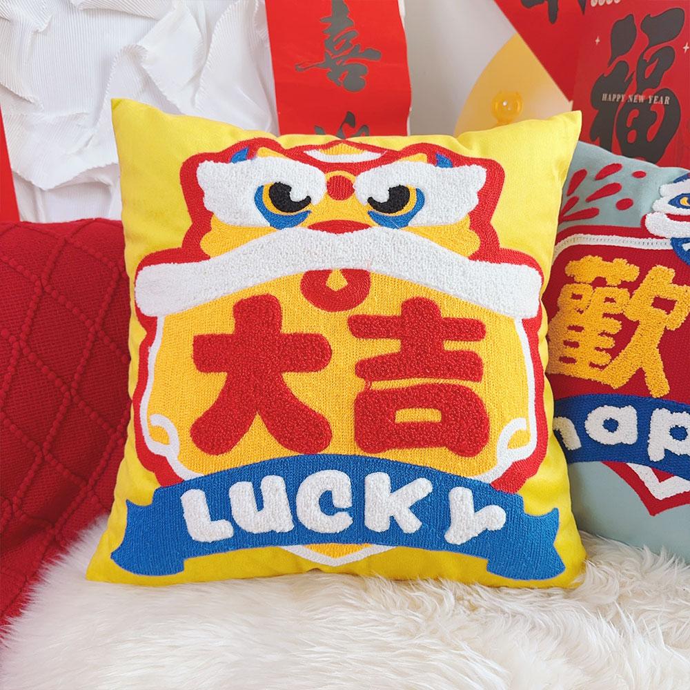 Embroidery Velvet Cushion Cover Luxury European Pillow Cover Gold PillowCase Geometry Home Decorative Sofa Throw Pillow